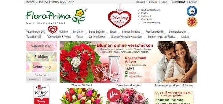 Floraprima Website